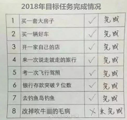 你2018年的计划实现了吗网友今年学会的乐器是退堂鼓